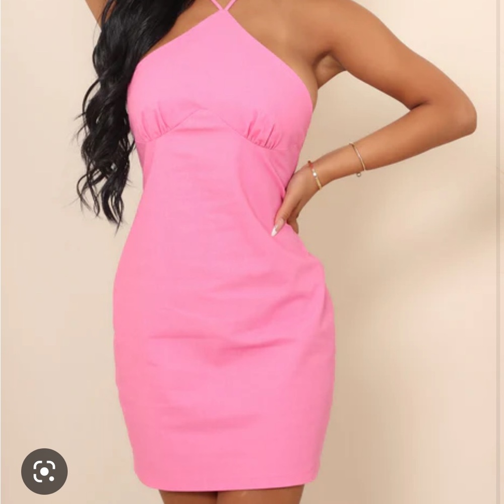 Linen Halter Dress